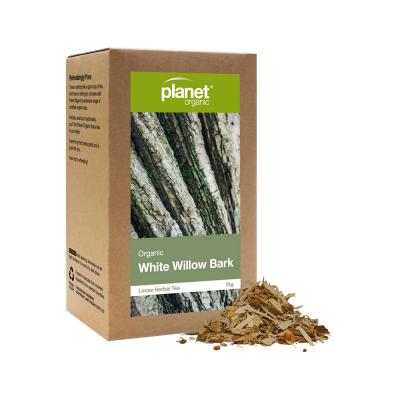 Planet Organic Organic Herbal Tea White Willow Bark Loose Leaf 75g